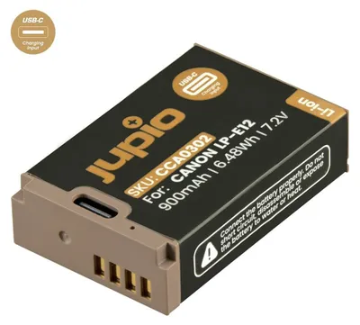 Produktbild von Jupio CCA0302, Canon, 900 mAh, 7,2 V, Lithium-Ion (Li-Ion)