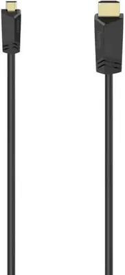 Zdjęcie produktu dla Hama 00074259, 2 m, HDMI Typu A (Standard), HDMI Typu D (Micro), Kompatybilność 3D, 18 Gbit/s, Czarny