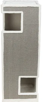 Productafbeelding van TRIXIE Krabpaal voor katten, krabzuil, kattenhuis GERARDO, 100 cm, wit/grijs - 44987
