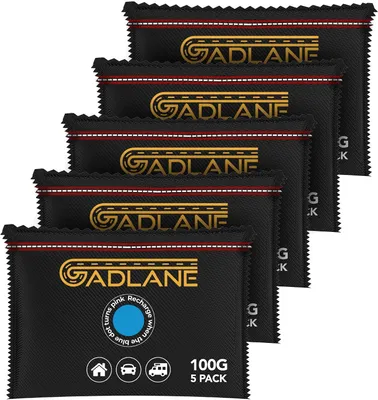Produktbild von Wiederverwendbare Luftentfeuchtungsbeutel für Autos, 100g, 5er-Pack – Auto-Kondenswasser-Absorber – Beseitigt beschlagene Scheiben