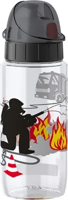 Produktbild von emsa KIDS Trinkflasche Tritan 0,5 Liter Feuerwehrmann schwarz