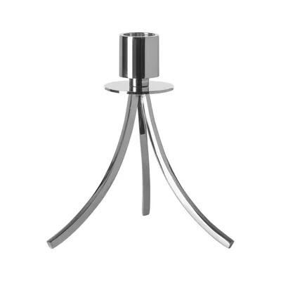Produktbild von Fink LILANA, Leuchter, Edelstahl , Aluminium, vernickelt, glänzend, silberfarben, L. 16 cm, B. 16 cm, H. 19 cm 140056