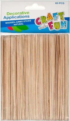 Produktbild von Dekorative Holzstäbchen 60el