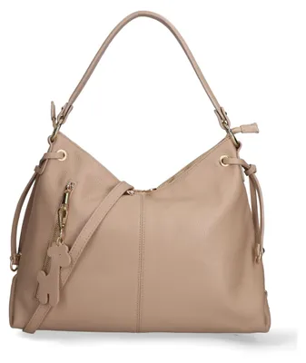 Image de Sac bandoulière convertible en sac à dos, pour femmes, en cuir, fabriqué en Italie