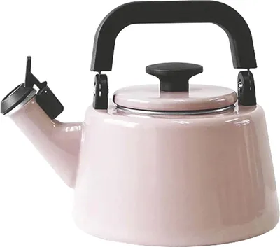 Produktbild von FUJIHORO Pfeifender Wasserkessel Baumwolle Emaille 2,1l rosa