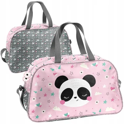 Produktbild von Paso Sporttasche Panda Rosa für Schwimmbad und Training