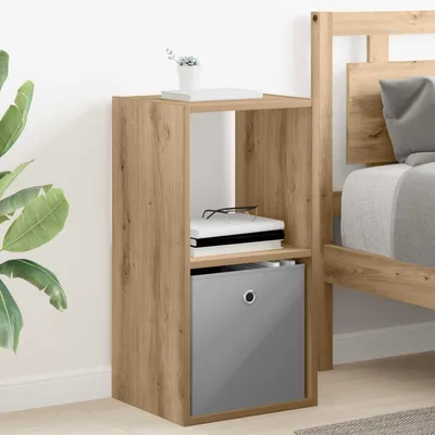 Image de vidaXL Table de chevet en chêne Artisan 35 x 32 x 68,5 cm, bois d'ingénierie
