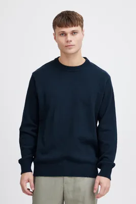 Produktbild von Solid SDIke Herren Strickpullover Grobstrick Pullover Sweater mit Rippkragen Rippbündchen Baumwollmischung Relaxed fit