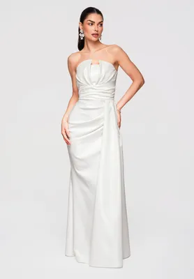 Produktbild von LARICA Maxikleid Abendkleid Figurbetont Elegant LA-OM-DLR338 white M