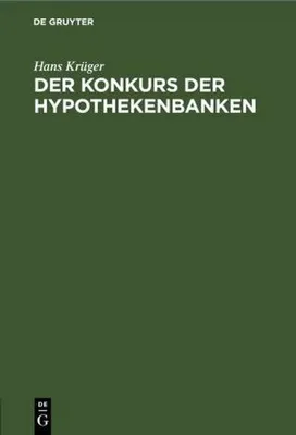 Produktbild von Der Konkurs der Hypothekenbanken