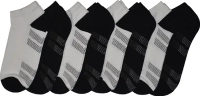 Produktbild von OCERA 8 Paar Sneaker Socken für Herren in verschiedenen Farben und Mustern Weiß & Schwarz Gr. 39/42