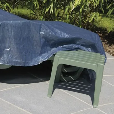 2x2 M Plane Wasserdicht, 200 G/m², Grün Mit Ösen – Für Garten, Camping, Bau, Als Zeltunterlage & Abdeckung