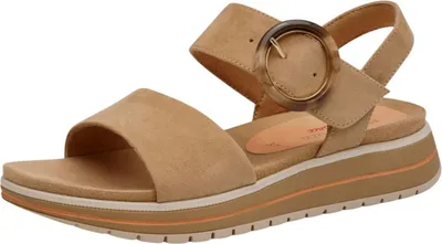Produktbild von MARCO TOZZI Damen-Sandalette Biskuit-Beige, Farbe:beige/schlamm, EU Größe:41