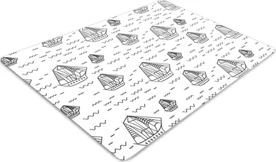 Obrázok produktu pre Podlahová ochranná podložka - Ochranná podložka pod stoličku - Podlahová podložka - 100x70 cm - Plachetnice
