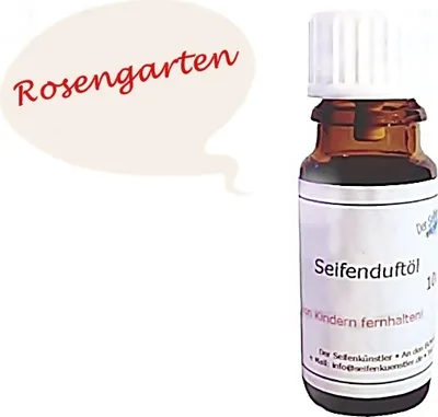 Produktbild von Duftöl Rosengarten 10ml  für Kosmetika, Gießseife und handgesiedete Seife