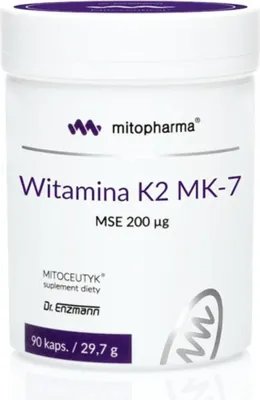 Immagine prodotto di Dr. Enzmann MSE Witamina K2 Mk-7 Mse (90 capsule) 5906642020848