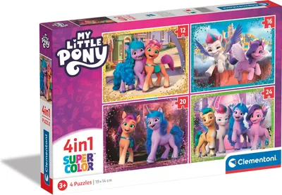 Obrázok produktu pre Clementoni Puzzle 4W1 My Little Pony 21519