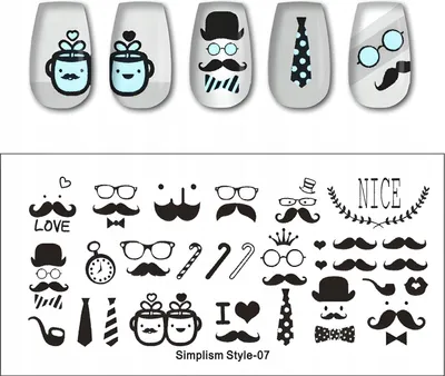 Produktbild von SimplismStyle-07 Nailart-Stempelplatte