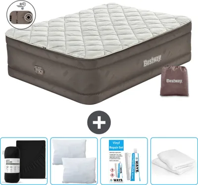 Produktbild von Bestway Luftmatratze - 2-Personen - 152 x 203 x 51 cm - Braun - Inklusive Zubehör