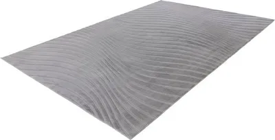 Produktbild von Lalee Comfort - Japandi Teppich - Super soft - Area Teppich - Teppich hoch niedrigflorig einfarbig Fluffy 120x170 cm silbergrau
