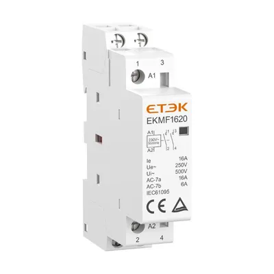 Produktbild von Installationsschütz 16A 2-polig 2 Schließer (2NO) 230V AC · Modularer DIN-Hutschienen-Schütz
