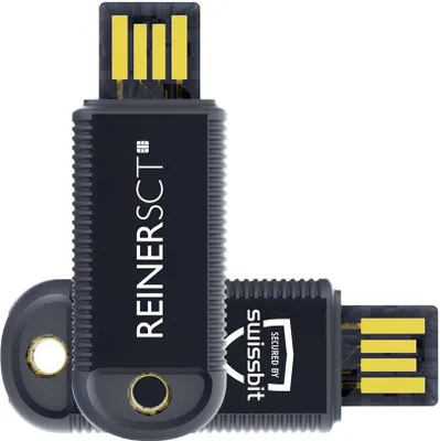 Produktbild von Reiner SCT 2708017-000, 18,5 mm, 51,5 mm, 6 mm, -25 - 70 °C, Schwarz, FIDO2, U2F