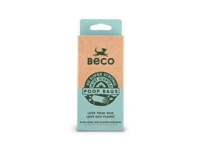 Obrázok produktu pre BeCo Vrecká na exkrementy 60 ks, s pepermintovou arómou, ekologické