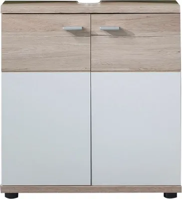 Produktbild von trendteam Bad Waschbeckenunterschrank Campus Eiche San Remo hell 60 x 65 x 35 cm