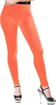 Produktbild von Neon Leggings für Damen zum 80er Jahre Kostüm | Fluo Orange