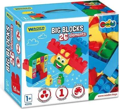 Zdjęcie produktu dla WADER Big Blocks klocki 26el 41591 15911