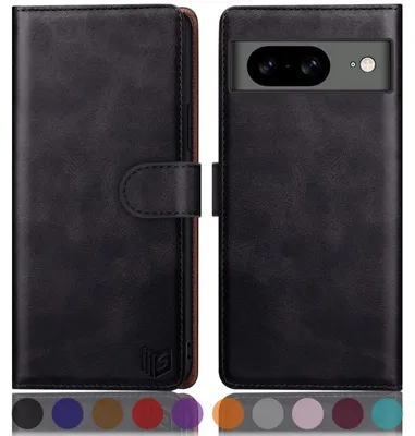Image de Étui rabattablePolyuréthanepour Google Pixel 8 avec protection RFID