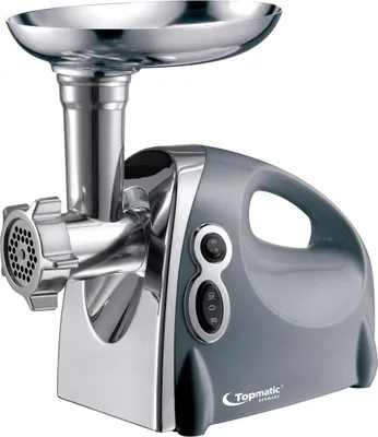 Image de Topmatic MG-1200.3 argenté hachoir à viande électrique 1200W acier inoxydable marche arrière