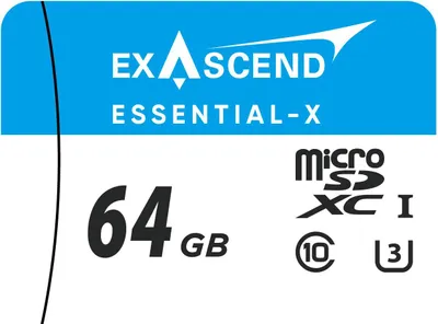 Immagine prodotto di Scheda di memoria Exascend Essential-X Micro SD da 64 GB