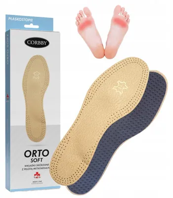 Produktbild von Corbby ORTO SOFT Leder Schuheinlagen mit Metatarsalpelotte 40