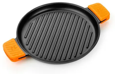 Produktbild von BRA Efficient Iron | Runder Grill mit Streifen, aus Fu-Eisen, mit Antihaftbeschichtung, 32 cm