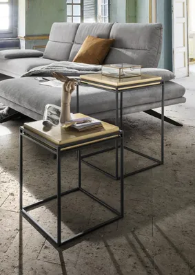 Produktbild von Beistelltisch 2-er Set 43 x 43 x 60 cm gold
