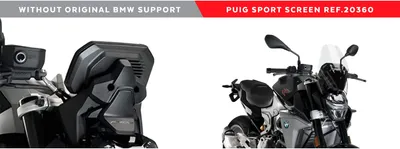 Zdjęcie produktu dla PUIG naga sportowa owiewka ekran przezroczysty ABE zatwierdzony dla Bmw f 900 r