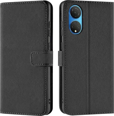 Produktbild von Conie Klapp Tasche für Honor X7 Kartenfach Rundumschutz Hülle in Schwarz