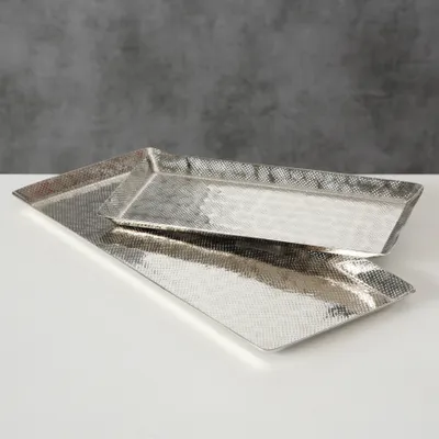 Produktbild von BOLTZE Deko-Tablett Detroit Aluminium in verschiedenen Größen 2er Satz