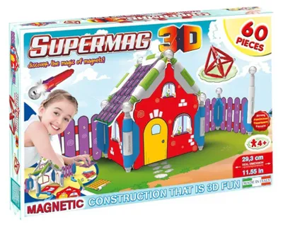 Produktbild von 3D Magic Small House magnetisches Konstruktionsspielzeug kreativ Bauset