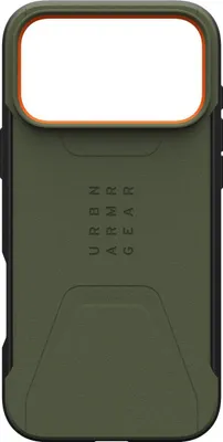 Produktbild von Urban Armor Gear Civilian, Cover, Apple, iPhone 17 Pro Max, 17,5 cm (6.9"), Olive, Orange