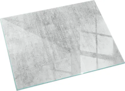 Produktbild von Textur von rohem Beton – Glasbodenplatte für – Kaminofen – Kaminplatte Glas – Schutzglas – Funkenschutzplatte –Glasbodenplatte Feuerfeste – Hitzeschutzplatte – Bodenschutz aus Glas – 120x80 cm