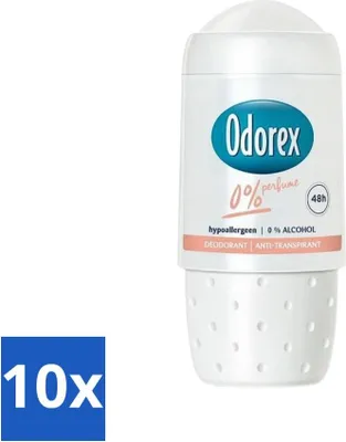 Image de Odorex Déodorant à bille 0% 50 ml - Pack avantage - 10 pièces