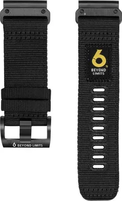 Image de INF Bracelet de montre en nylon à dégagement rapide pour Garmin Fenix Le noir 22 mm