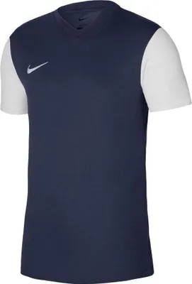 Produktbild von Nike Herren Dri-Fit Tiempo Premier Jersey - DH8035 Schwarz Weiß, Blau, Rot und Gelb, Farbe:Dunkelblau, Textil:XL
