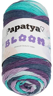 Immagine prodotto di Filato PAPATYA BLOOM - 100 g, 335 m - Viola, Blu