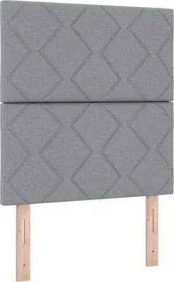 Image de Tête de lit vidaXL gris clair 80 cm tissu