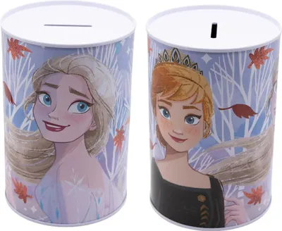 Produktbild von Disney Die Eiskönigin Elsa Anna Kinder XL Spardose aus Weißblech 1000 ml