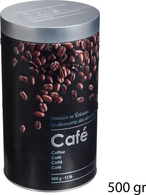 Produktbild von 5five Simply Smart Kaffeedose Black Edition, Weißblech, Schwarz, für 500 g Kaffee, 136302