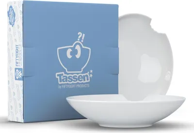 Produktbild von TV Tasse Suppenteller 76 kleiner Teller mit Biss rund 2er Set 18 cm